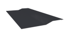 Планка крепёжная фальц 50x17x29 мм, 7024 графитовый серый глянцевый