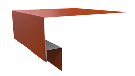 Планка околооконная Блок хаус 200х75х30 мм, 2004 оранжевый глянцевый