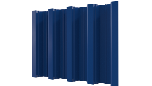 Профнастил Н75 800/750x0,65 мм, 5005 сигнальный синий глянцевый