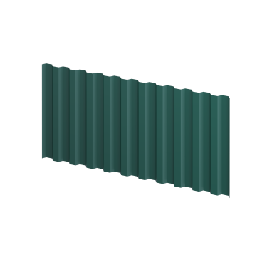 Профнастил С 21 1051/1000x0,45 мм, 6005 зеленый мох матовый