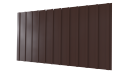 Профнастил С10 1170/1100x0,5 мм, 8017 шоколадно-коричневый PUR Pruf