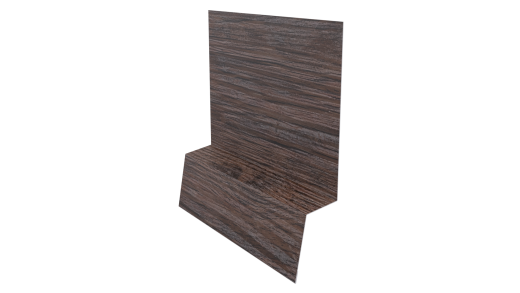 Планка стартовая фальц 135x30x55 мм, Морёный дуб 3D