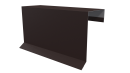 Планка торцевая фальц 65x97 мм, 8017 шоколадно-коричневый матовый