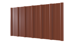 Профнастил НС16 1150/1100x0,45 мм, 8004 медно-коричневый глянцевый