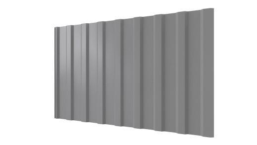 Профнастил С20R 1150/1100x0,65 мм, 9006 бело-алюминиевый глянцевый