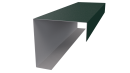 Декоративная накладка угловая 20x60x60x20 мм, 6005 зеленый мох матовый