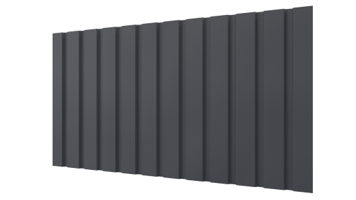 Профнастил С10 1155/1100x0,45 мм, 7024 графитовый серый матовый