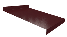 Отлив простой 20х250х20 мм, 3009 оксид красный глянцевый
