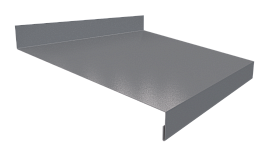 Отлив простой 20х150х20 мм, 7047 телегрей 4 глянцевый