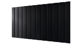 Профнастил С10 1155/1100x0,5 мм, 9005 черный янтарь глянцевый