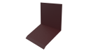 Планка примыкания верхняя к стене фальц 150x130x20 мм, 3005 винно-красный матовый