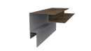 Планка угла наружного сложная Блок-хаус 110x110x2000 мм, Дуб Кельтик 3D