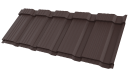 Металлочерепица Каскад 1195/1130x0,5 мм, 8017 шоколадно-коричневый матовый