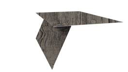 Планка карнизная фальц 130x80 мм, Дуб Винтаж 3D