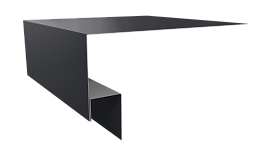 Планка околооконная Блок хаус 200х75х30 мм, 7024 графитовый серый глянцевый