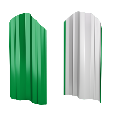 Штакетник М-образный 95x0,5 мм, 6002 лиственно-зеленый глянцевый