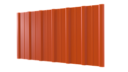 Профнастил НС16 1150/1100x0,65 мм, 2004 оранжевый глянцевый