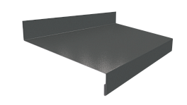 Отлив простой 20х100х20 мм, 7011 железно-серый глянцевый