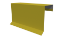 Планка торцевая фальц 65x97 мм, 1018 цинково-желтый глянцевый