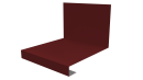 Планка примыкания нижняя к трубе фальц 140x200 мм, 3011 коричнево-красный глянцевый
