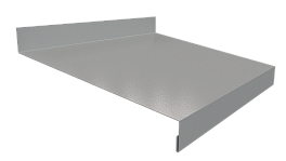 Отлив простой 20х150х20 мм, 7037 пыльно-серый глянцевый