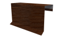 Планка торцевая фальц 65x97 мм, Дуб Кельтик 3D
