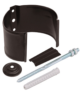 Кронштейн трубы на кирпич 90 мм, 8017 шоколадно-коричневый