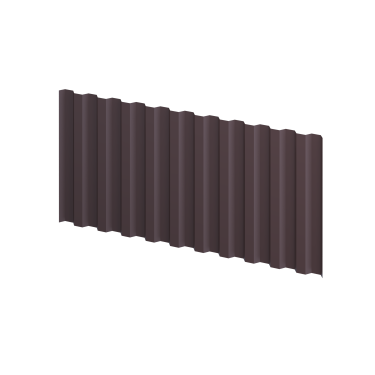 Профнастил С 21 1051/1000x0,5 мм, 8017 шоколадно-коричневый матовый