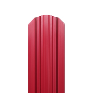 Штакетник Евротрапеция 90x0,4 мм, 3009 оксид красный глянцевый