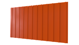 Профнастил С10 1170/1100x0,4 мм, 2004 оранжевый глянцевый