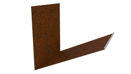 Планка примыкания верхняя к трубе фальц 250x210 мм, Картэн