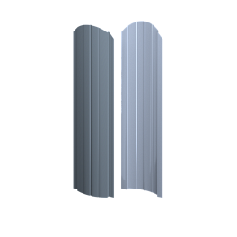 Штакетник Европланка Престиж 131x0,5 мм, 9006 бело-алюминиевый глянцевый