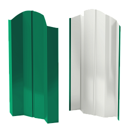 Штакетник М-образный Престиж 118x0,45 мм, 6029 мятно-зеленый глянцевый