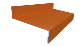 Отлив простой 20х70х20 мм, 3005 винно-красный глянцевый