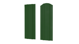 Штакетник Евротрапеция 110x0,4 мм, 6002 лиственно-зеленый глянцевый