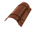 Конёк круглый R110x2000 мм, 8004 медно-коричневый глянцевый