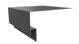 Планка околооконная 200х75х20 мм, 7037 пыльно-серый глянцевый