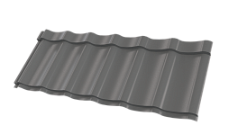 Металлочерепица Супермонтеррей 1180/1100x0,5 мм, 7005 мышино-серый глянцевый