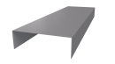 Декоративная накладка 20x60x20 мм, 7004 сигнальный серый глянцевый