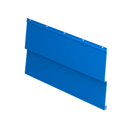 Металлосайдинг Корабельная доска 267/236x0,5 мм, 5015 небесно-синий глянцевый