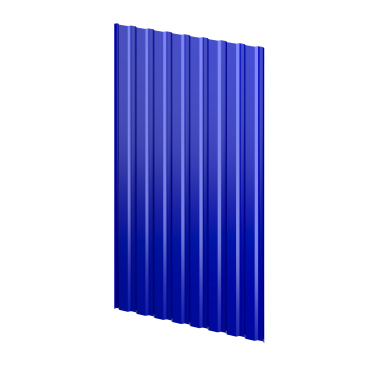 Профнастил С20 1150/1100x0,4 мм эконом, 5002 ультрамариново-синий глянцевый