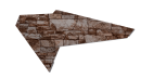 Планка примыкания в штробу 20x60x10 мм, Дикий камень
