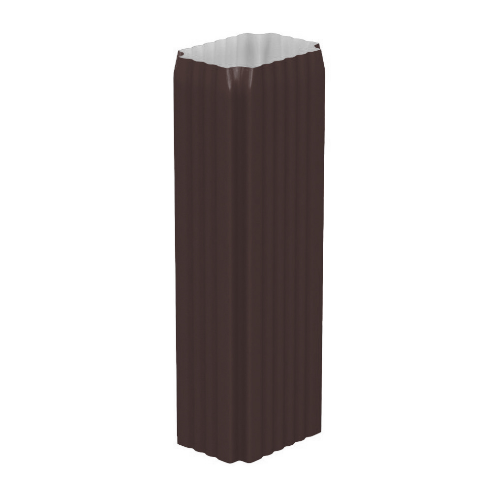 Труба водосточная 76x102x3000 мм, 8017 шоколадно-коричневый