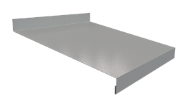 Отлив простой 20х200х20 мм, 7037 пыльно-серый глянцевый