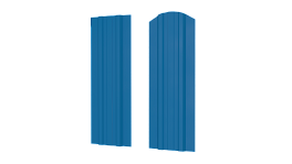 Штакетник Евротрапеция 110x0,4 мм, 5015 небесно-синий глянцевый