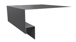 Планка околооконная Блок хаус 200х75х30 мм, 7037 пыльно-серый глянцевый