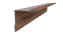 Планка угла внутреннего 50x50x2000 мм, Золотой орех 3D