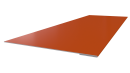 Планка завершающая 65x2000 мм, 2004 оранжевый глянцевый