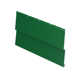 Металлосайдинг Корабельная доска 267/236x0,5 мм, 6002 лиственно-зеленый глянцевый