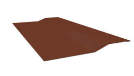 Планка крепёжная фальц 50x17x29 мм, 8004 медно-коричневый глянцевый